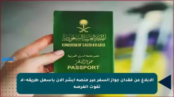 الإبلاغ عن فقدان جواز السفر عبر منصة أبشر الآن بأسهل طريقة—لا تفوت الفرصة